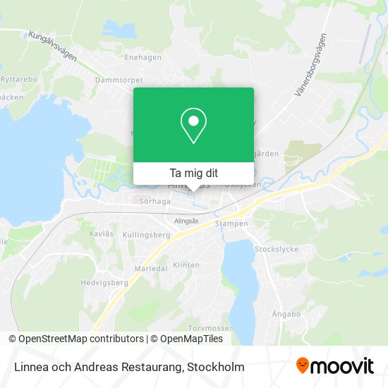 Linnea och Andreas Restaurang karta