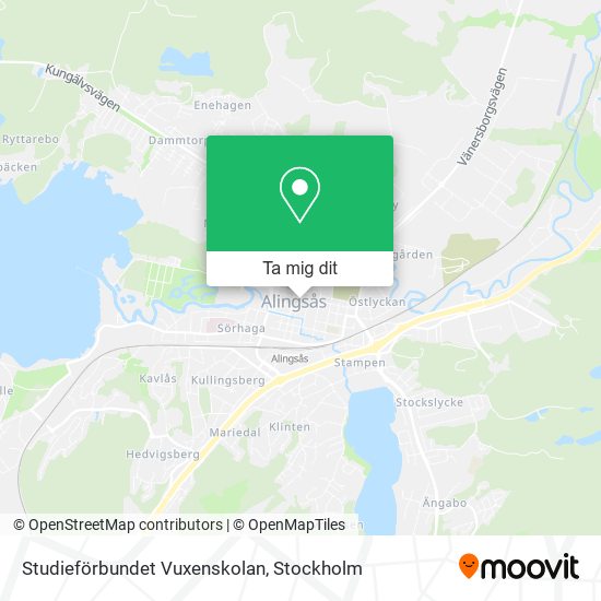 Studieförbundet Vuxenskolan karta