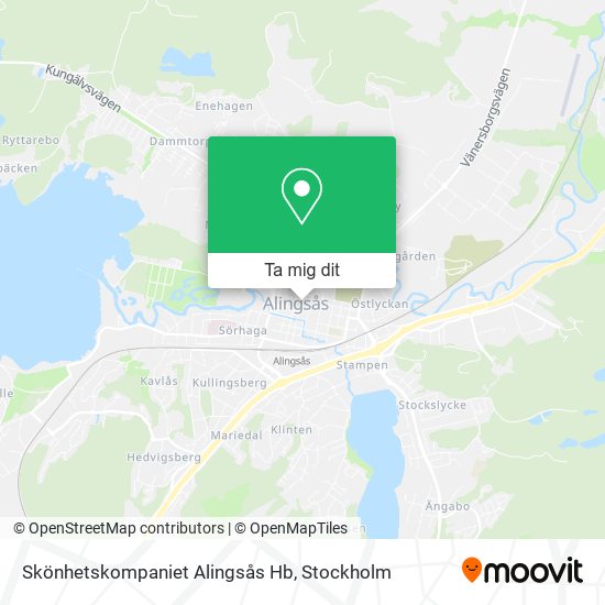 Skönhetskompaniet Alingsås Hb karta