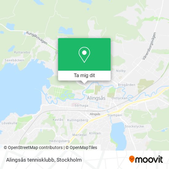 Alingsås tennisklubb karta