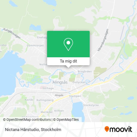 Nictana Hårstudio karta