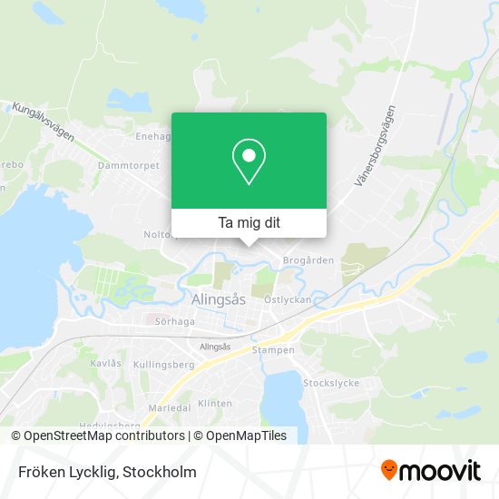 Fröken Lycklig karta