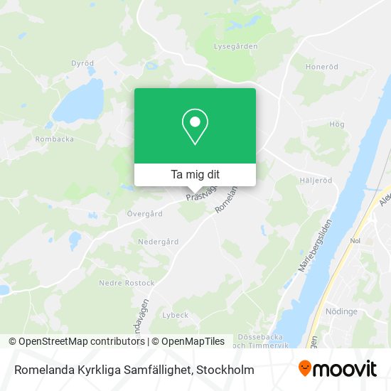 Romelanda Kyrkliga Samfällighet karta