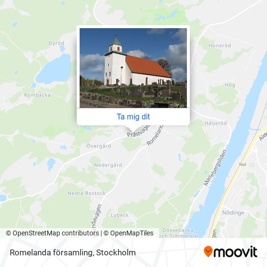 Romelanda församling karta