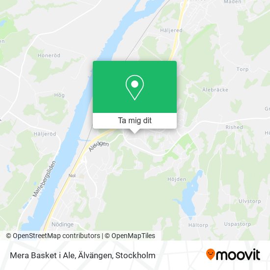 Mera Basket i Ale, Älvängen karta