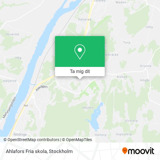 Ahlafors Fria skola karta