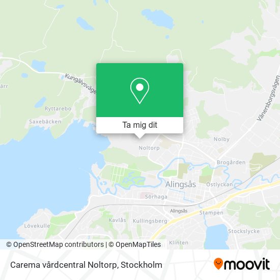 Carema vårdcentral Noltorp karta