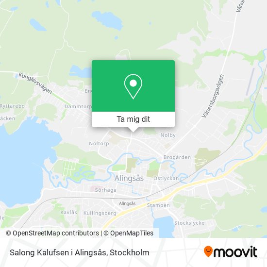 Salong Kalufsen i Alingsås karta