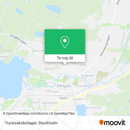 Trycksaksbolaget karta