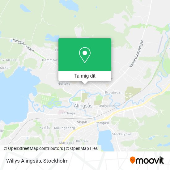 Willys Alingsås karta