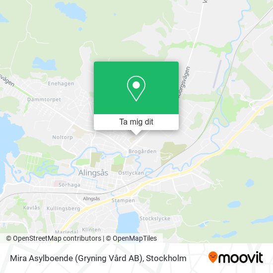 Mira Asylboende (Gryning Vård AB) karta