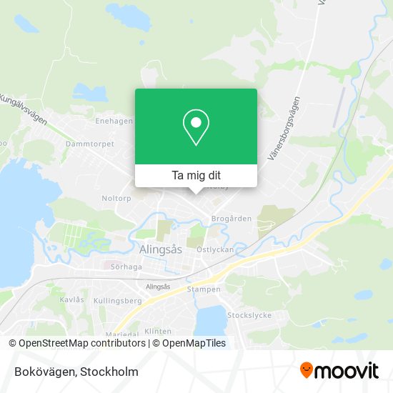 Bokövägen karta