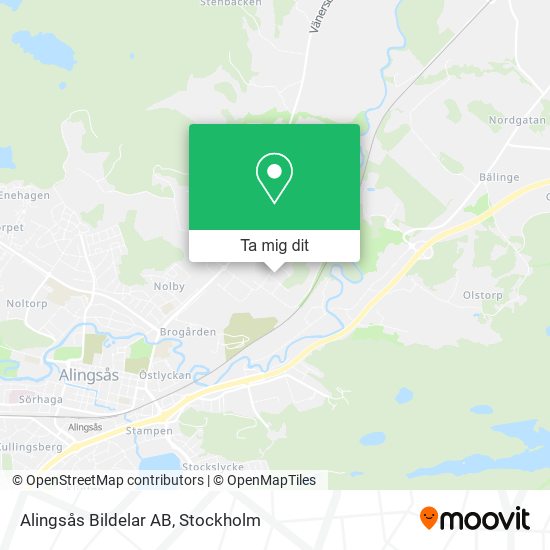 Alingsås Bildelar AB karta