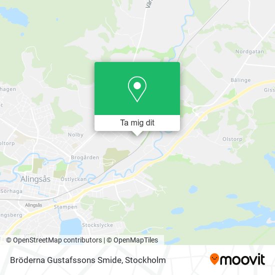 Bröderna Gustafssons Smide karta