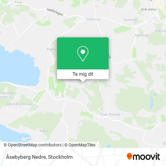 Åsebyberg Nedre karta