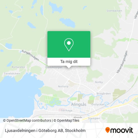 Ljusavdelningen i Göteborg AB karta