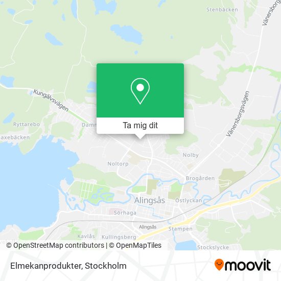 Elmekanprodukter karta
