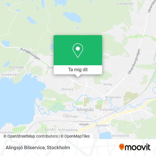 Alingsjö Bilservice karta