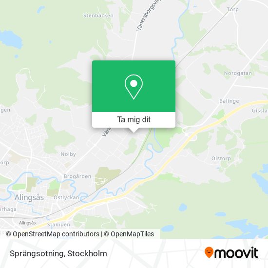 Sprängsotning karta