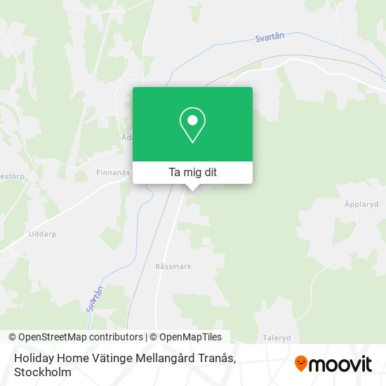 Holiday Home Vätinge Mellangård Tranås karta
