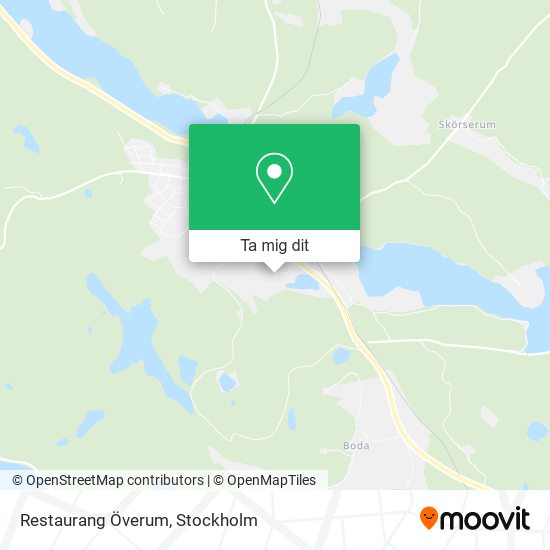 Restaurang Överum karta