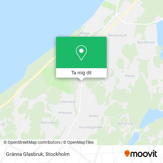 Gränna Glasbruk karta