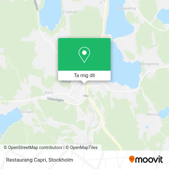 Restaurang Capri karta