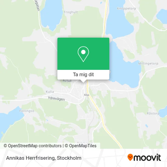 Annikas Herrfrisering karta