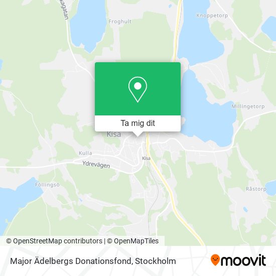 Major Ädelbergs Donationsfond karta