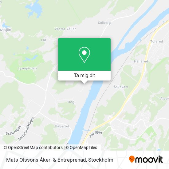 Mats Olssons Åkeri & Entreprenad karta
