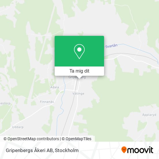 Gripenbergs Åkeri AB karta