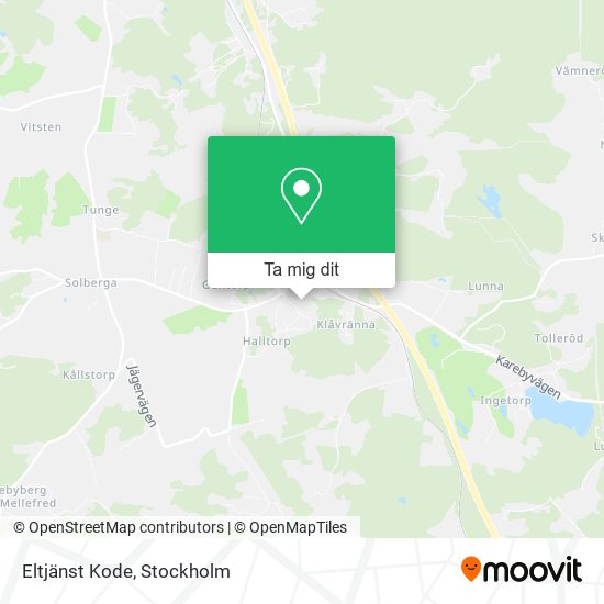 Eltjänst Kode karta