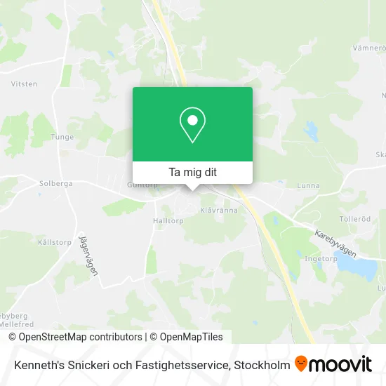 Kenneth's Snickeri och Fastighetsservice karta