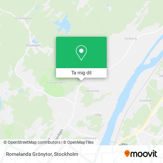 Romelanda Grönytor karta