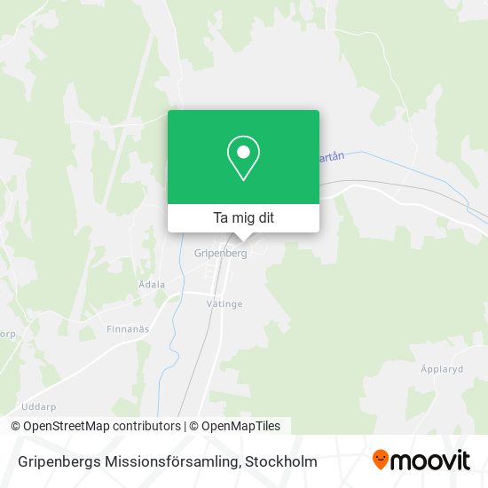 Gripenbergs Missionsförsamling karta