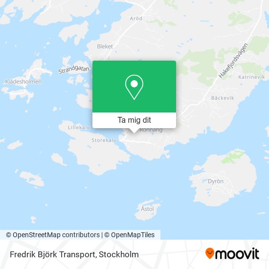 Fredrik Björk Transport karta