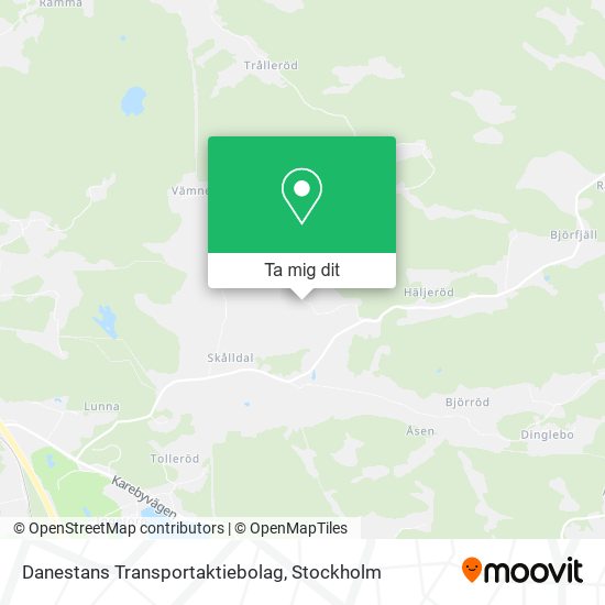 Danestans Transportaktiebolag karta