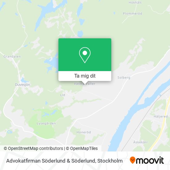 Advokatfirman Söderlund & Söderlund karta