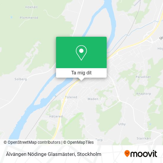 Älvängen Nödinge Glasmästeri karta