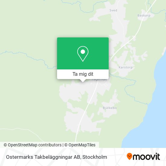 Ostermarks Takbeläggningar AB karta