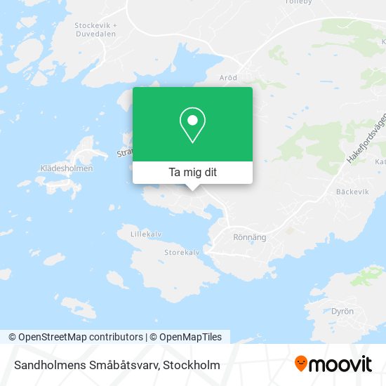 Sandholmens Småbåtsvarv karta