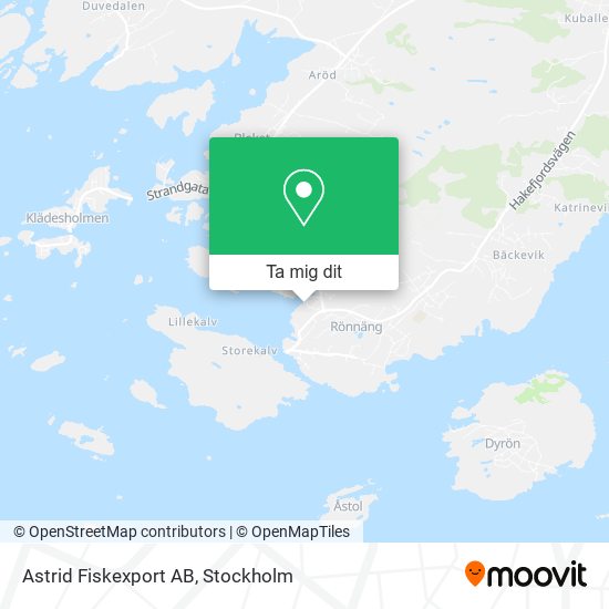 Astrid Fiskexport AB karta