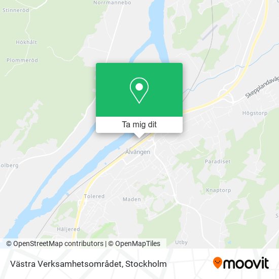 Västra Verksamhetsområdet karta