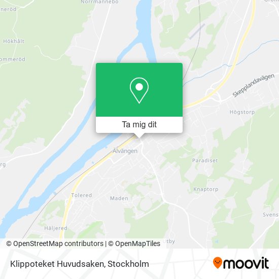 Klippoteket Huvudsaken karta