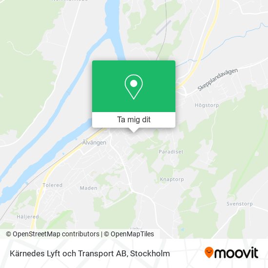 Kärnedes Lyft och Transport AB karta
