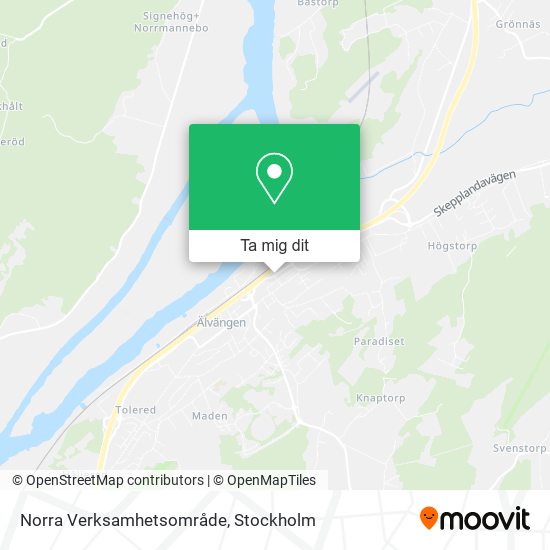 Norra Verksamhetsområde karta