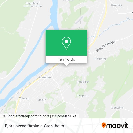 Björklövens förskola karta