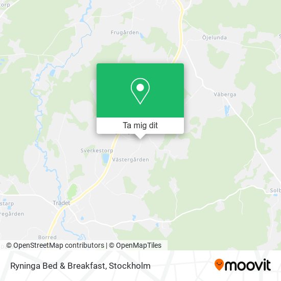 Ryninga Bed & Breakfast karta