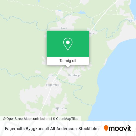 Fagerhults Byggkonsult Alf Andersson karta