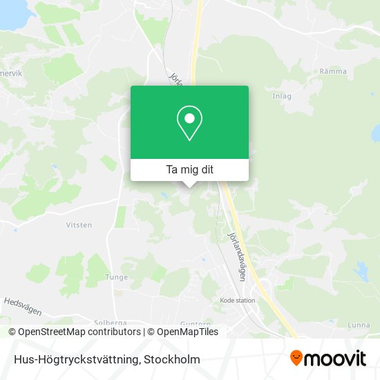 Hus-Högtryckstvättning karta